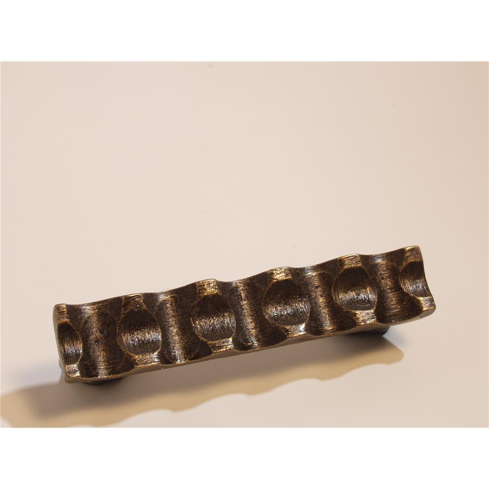 Emenee OR354-AC O Premier Collection Sculptured Square 3-7/8 inch x3/4 inch in Antique Matte Copper Hammered Series